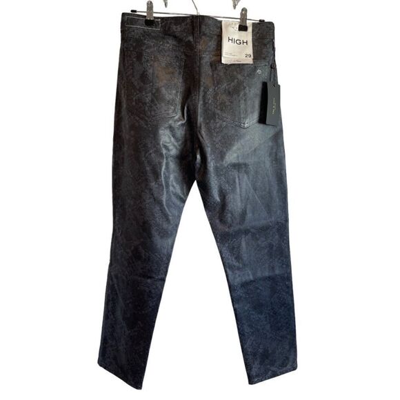 Rag & Bone Nina High-Rise Ankle Cigarette Snakeprint Jeans.Size 29 - Picture 10 of 16